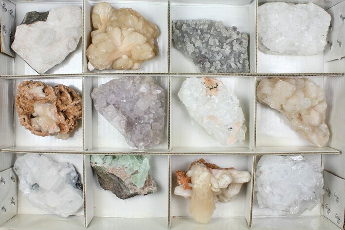 Mixed Indian Mineral & Crystal Flat - Pieces #95600